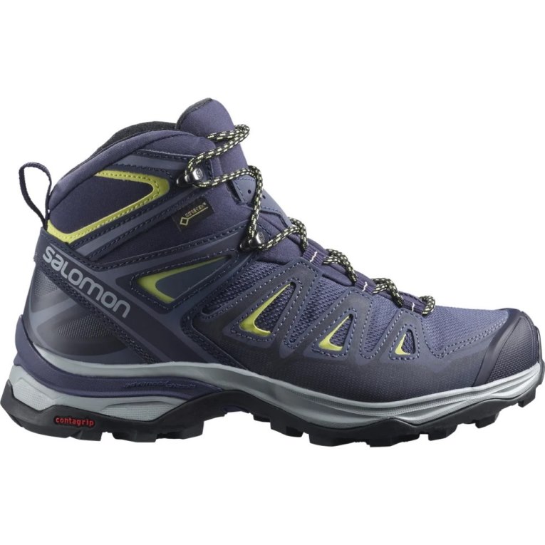 Salomon X Ultra 3 Siroke Topanky Stredne GTX Turisticka Obuv Damske Modre | SK 4XAWDB